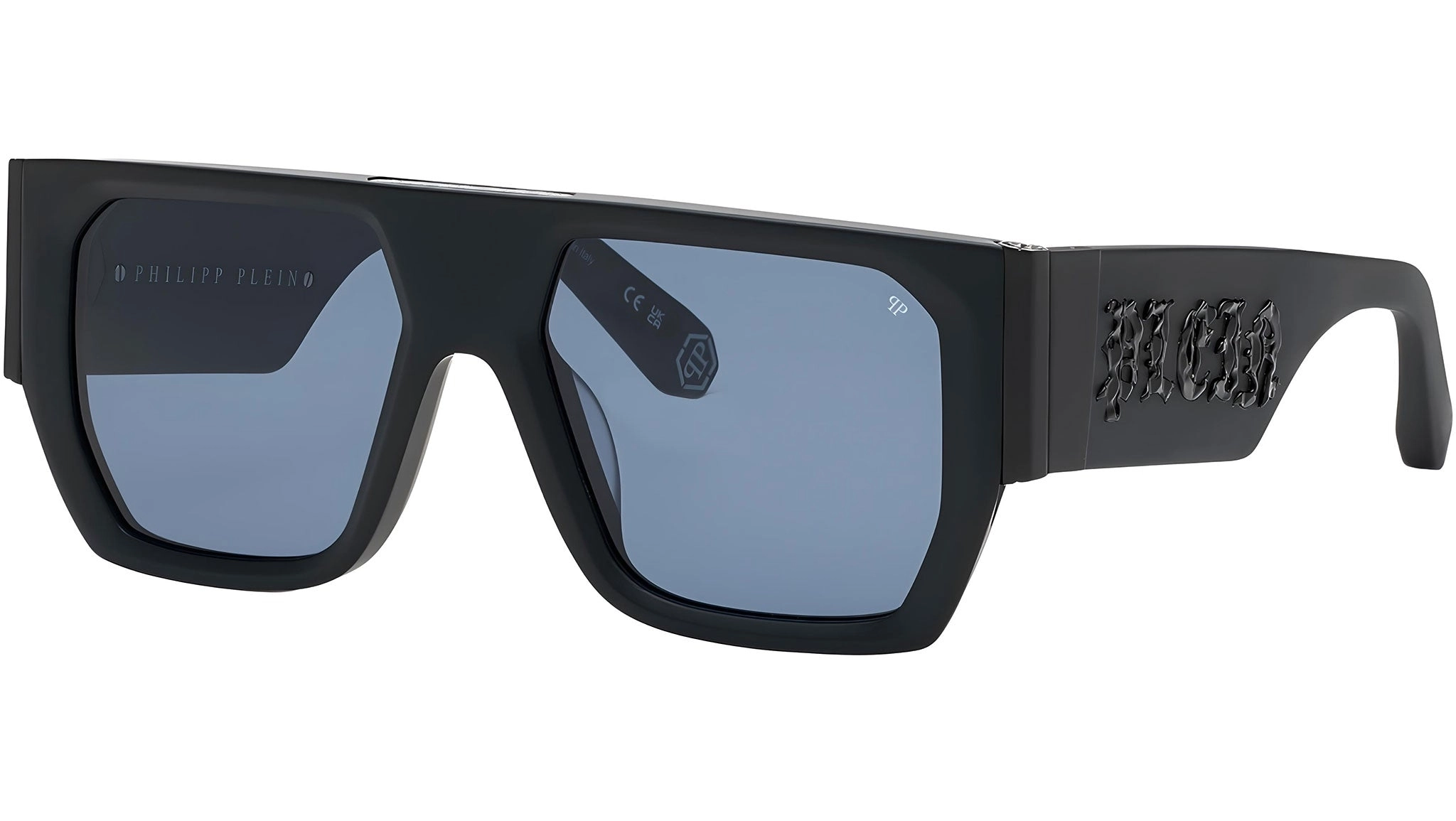 Philipp Plein SPP094M 0703 54 | Unisex Mat Siyah Güneş Gözlüğü